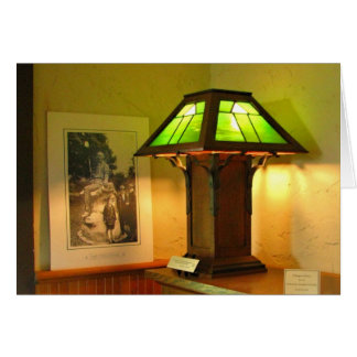 Carte antique de lampe
