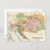 Carte antique de l'Empire autrichien (Devant / Derrière)