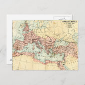 Carte antique de l'Empire romain (Devant / Derrière)