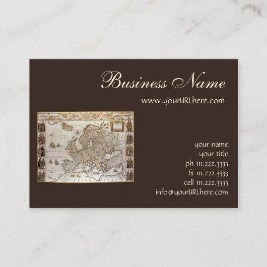 Carte antique de l'Europe par Willem Jansz Blaeu, (Devant)