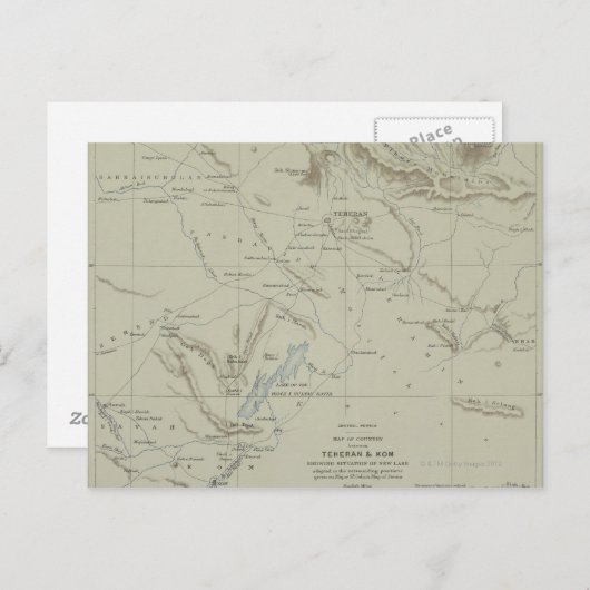 Carte antique de l'Iran (Devant / Derrière)