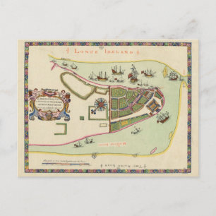Carte antique de Long Island New York