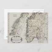 Carte antique de Norvège (Devant / Derrière)