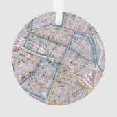 Carte antique de Paris (dos)