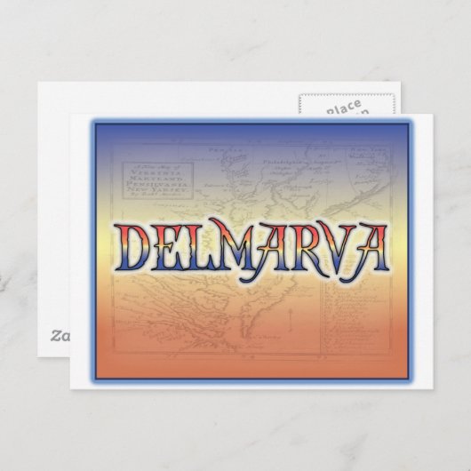 Carte antique DelMarVa (Devant / Derrière)