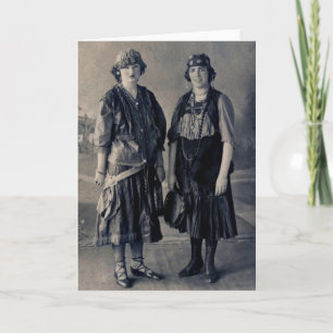 Carte Antique des années 1920 Femmes en costumes tzigane