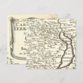 Carte antique d'Israël Bar Miztvah Invitations (Devant / Derrière)