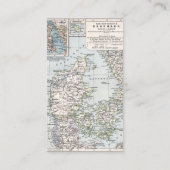 Carte antique du Danemark, Danmark en danois, 1905 (Dos)