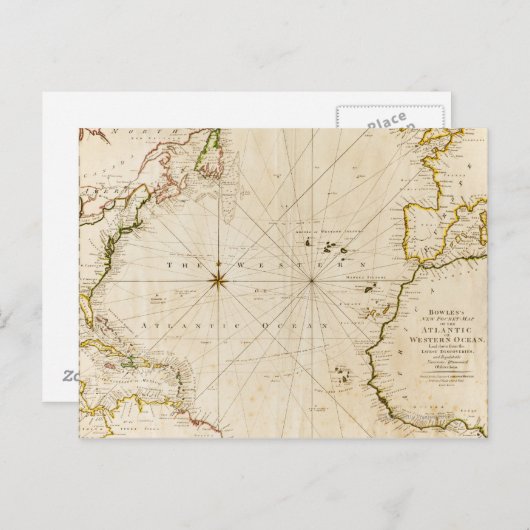 Carte antique du monde (Devant / Derrière)