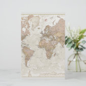 Carte antique du monde (Debout devant)