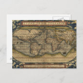 Carte antique du monde (Devant / Derrière)
