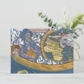 Carte antique du monde avec Claudius Ptolemy, 1507 (Debout devant)