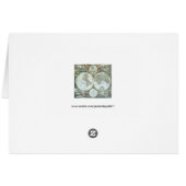 Carte antique du monde du 17e siècle, Frederick De (Dos Horizontal)