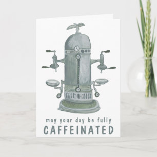 Carte Antique Espresso Machine Café PERSONNALISER IT Drô