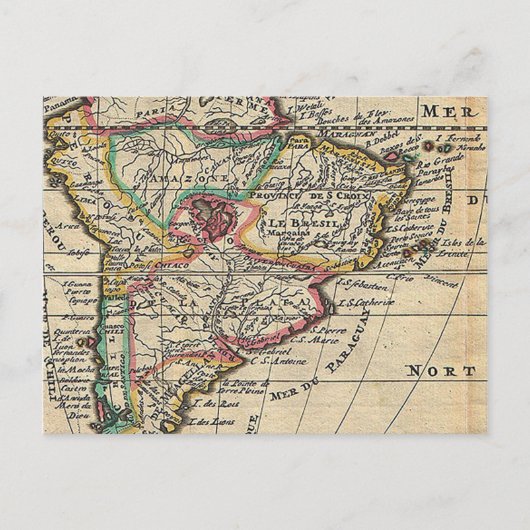 Carte antique Extraordinaire d'Amérique du Sud (Devant)