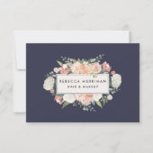 Carte Antique Floral Logo Certificat cadeau (Devant)