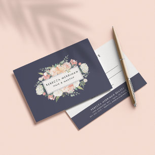 Carte Antique Floral Logo Certificat cadeau