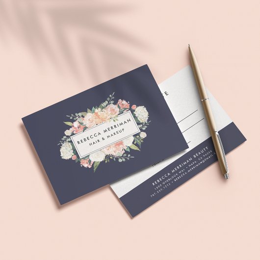 Carte Antique Floral Logo Certificat cadeau