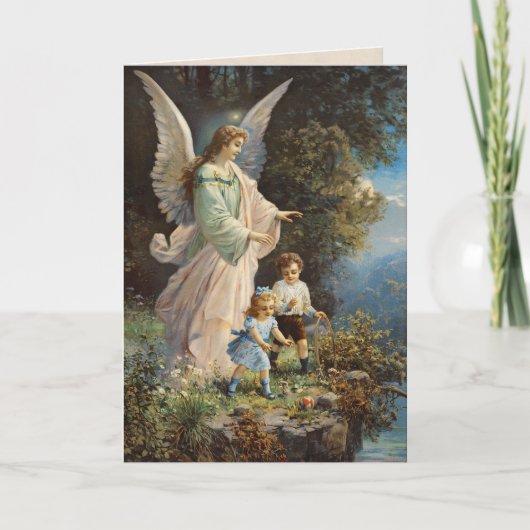 Carte Antique Guardian Angel (Devant)