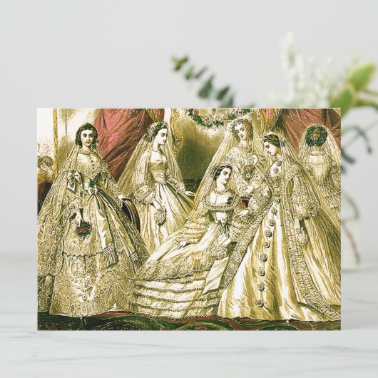 Carte Antique Mariage (Debout devant)