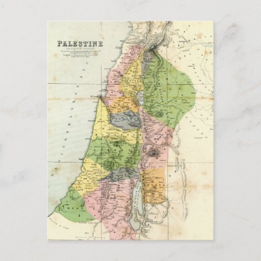 Carte antique - Palestine biblique (Devant)