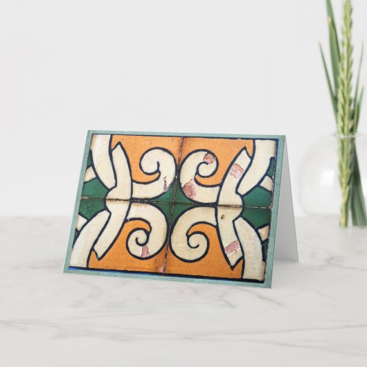 Carte Antique portuguese house tiles (Devant)