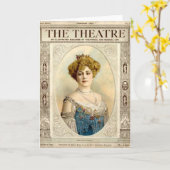 Carte Antique sur le Théâtre (Fleur jaune)