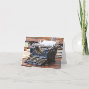 Carte Antique Typewriter Notecard