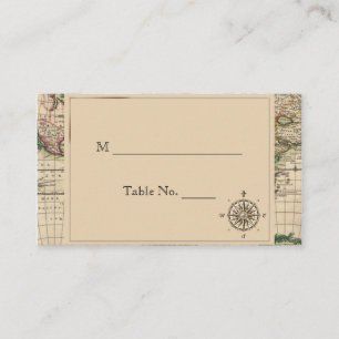 Carte Antique Vieux Monde Mariage Cartes de Place