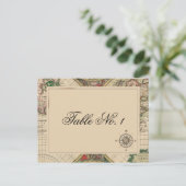 Carte Antique Vieux Monde Numéro de table du Maria (Debout devant)