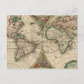 Carte Antique Vieux Monde Numéro de table du Maria (Dos)