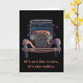 Carte Antique Voiture (Fleur jaune)