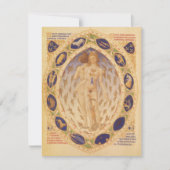 Carte Antique Zodiaque céleste, Astrologie Vintage (Devant)