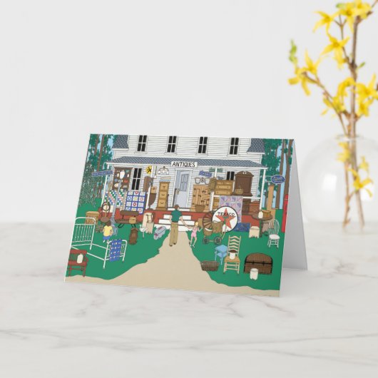 Carte Antiquités (Fleur jaune)