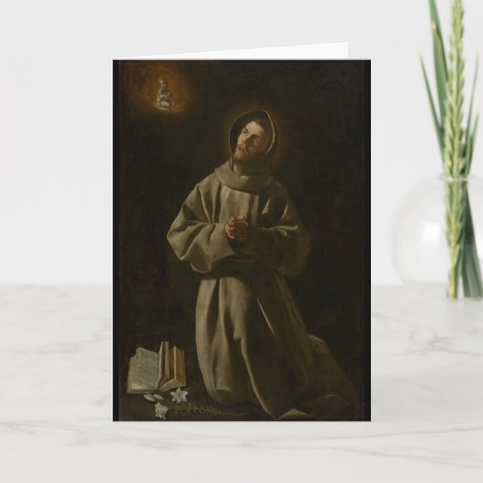 Carte Antoine de Padoue (Francisco de Zurbarán, 1627-30) (Devant)