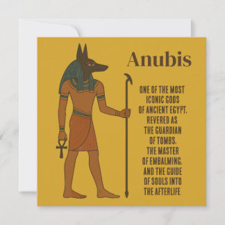 Carte Anubis - Histoire de l'Égypte ancienne