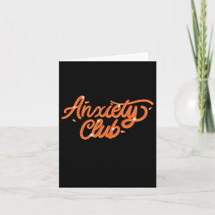 Carte Anxiety Club - Sticker en santé mentale