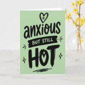 Carte Anxious But Hot (Fleur jaune)
