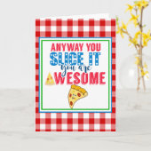 Carte anyway you slice it you're awesome valentines day (Fleur jaune)