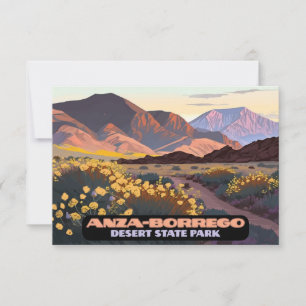 Carte Anza Borrego Desert State Park Californie