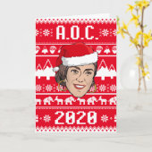 Carte AOC 2020 Noël laid (Fleur jaune)