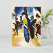 Carte Août Macke - Deux femmes devant une boutique Casqu (Debout devant)