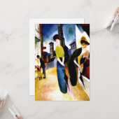 Carte Août Macke - Deux femmes devant une boutique Casqu (Devant/Arrière en situation)