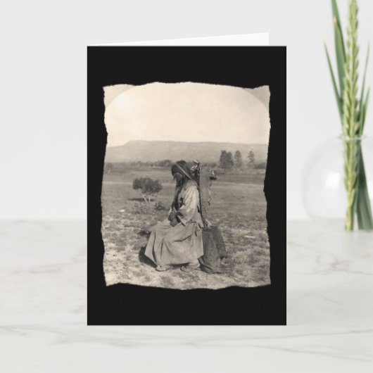 Carte Apache amérindienne vintage (Devant)