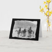 Carte Apache amérindienne Vintage (Fleur jaune)