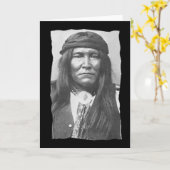 Carte Apache de Cochise amérindienne vintage (Fleur jaune)