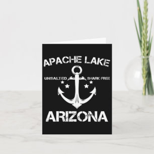 Carte Apache Lake Arizona Funny Pêche Camping Été G