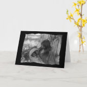 Carte Apache, une femme amérindienne Vintage (Fleur jaune)