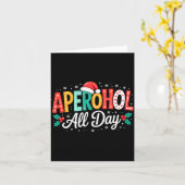Carte Aperohol All Day - Funny Christmas Spritz  (Fleur jaune)