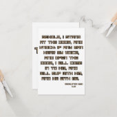 Carte Apocalypse 3:20 KJV Bible Écriture Salutation (Devant/Arrière en situation)